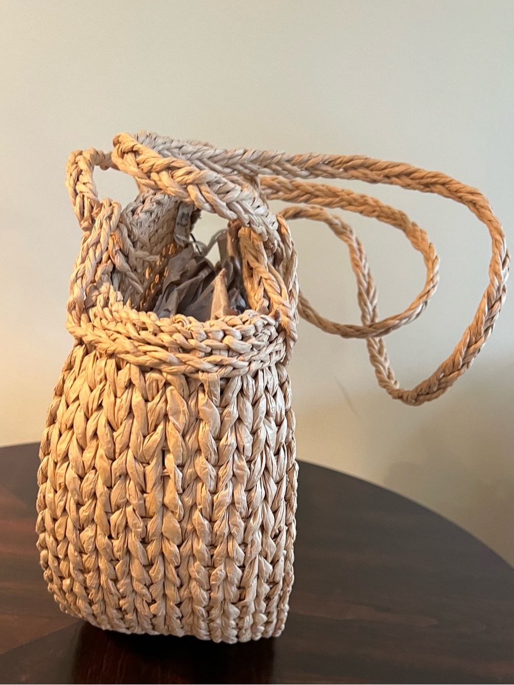 Rhythm Straw Tiki Beach Bag - Picture 3 of 9